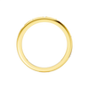 A bold, high-polish 14k yellow gold statement ring by Amorati featuring scattered star and geometric insets with shimmering round-grown diamonds. Amorati’s signature F O U R T E E N T H Collection.