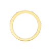 A bold, high-polish 14k yellow gold statement ring from the Amorati Fourteen Collection, featuring scattered star and geometric insets with shimmering round lab-grown diamonds.